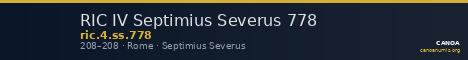 RIC IV Septimius Severus 778 — CANOA