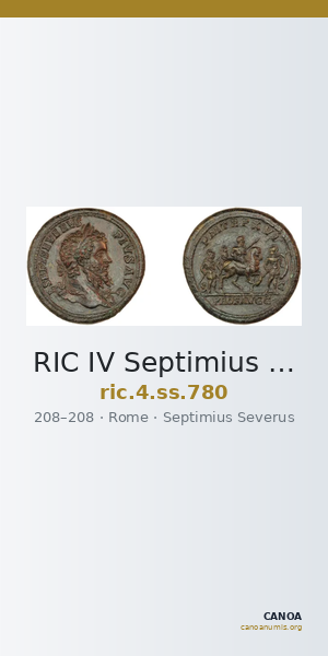 RIC IV Septimius Severus 780 — CANOA