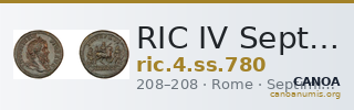 RIC IV Septimius Severus 780 — CANOA