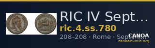 RIC IV Septimius Severus 780 — CANOA