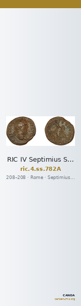 RIC IV Septimius Severus 782A — CANOA