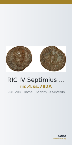 RIC IV Septimius Severus 782A — CANOA
