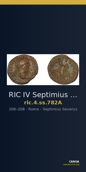 RIC IV Septimius Severus 782A — CANOA