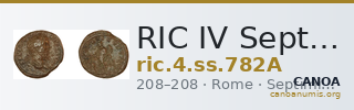 RIC IV Septimius Severus 782A — CANOA