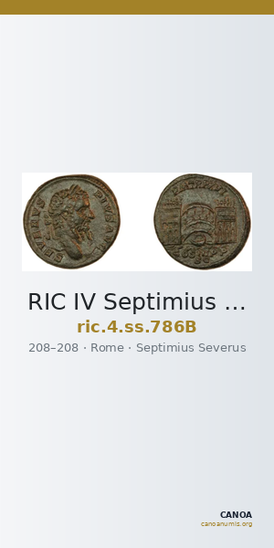 RIC IV Septimius Severus 786B — CANOA