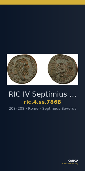 RIC IV Septimius Severus 786B — CANOA