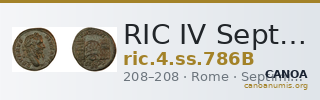 RIC IV Septimius Severus 786B — CANOA