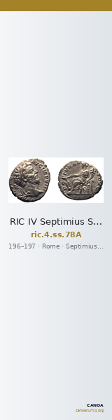 RIC IV Septimius Severus 78A — CANOA