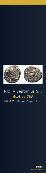 RIC IV Septimius Severus 78A — CANOA