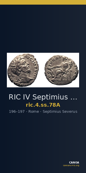 RIC IV Septimius Severus 78A — CANOA