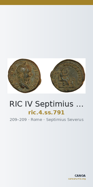 RIC IV Septimius Severus 791 — CANOA