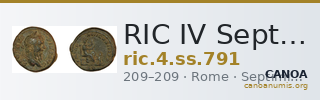 RIC IV Septimius Severus 791 — CANOA