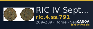 RIC IV Septimius Severus 791 — CANOA