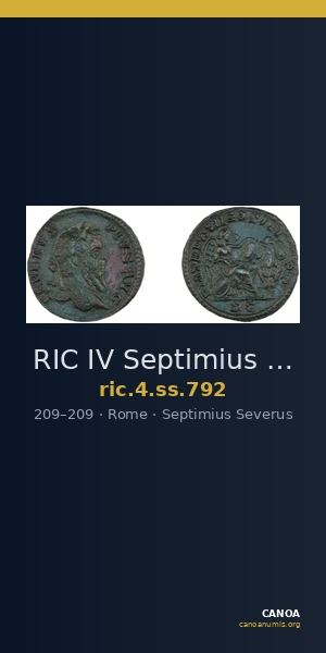 RIC IV Septimius Severus 792 — CANOA