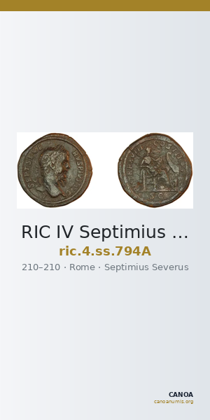 RIC IV Septimius Severus 794A — CANOA