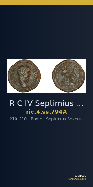 RIC IV Septimius Severus 794A — CANOA