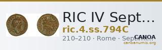 RIC IV Septimius Severus 794C — CANOA