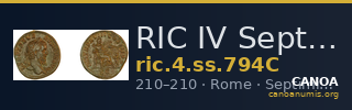 RIC IV Septimius Severus 794C — CANOA