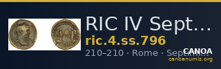 RIC IV Septimius Severus 796 — CANOA