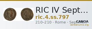 RIC IV Septimius Severus 797 — CANOA