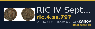 RIC IV Septimius Severus 797 — CANOA