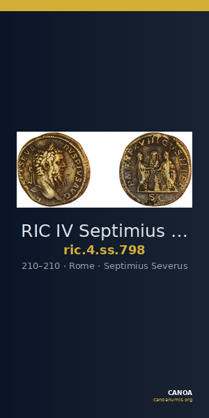 RIC IV Septimius Severus 798 — CANOA