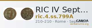 RIC IV Septimius Severus 799A — CANOA