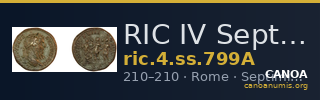 RIC IV Septimius Severus 799A — CANOA