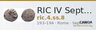 RIC IV Septimius Severus 8 — CANOA
