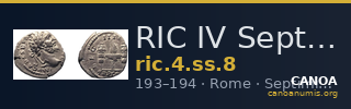 RIC IV Septimius Severus 8 — CANOA