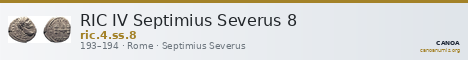 RIC IV Septimius Severus 8 — CANOA