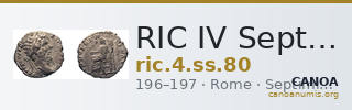 RIC IV Septimius Severus 80 — CANOA