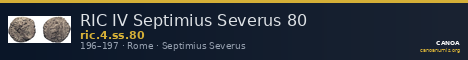 RIC IV Septimius Severus 80 — CANOA