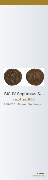 RIC IV Septimius Severus 805 — CANOA