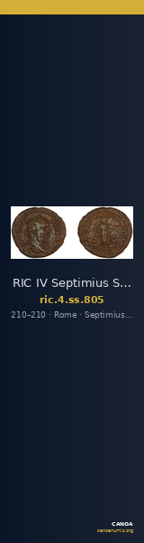 RIC IV Septimius Severus 805 — CANOA
