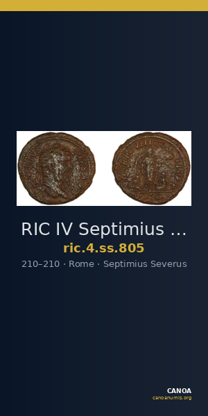 RIC IV Septimius Severus 805 — CANOA