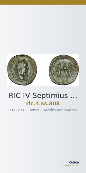 RIC IV Septimius Severus 808 — CANOA