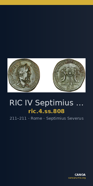 RIC IV Septimius Severus 808 — CANOA