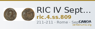 RIC IV Septimius Severus 809 — CANOA
