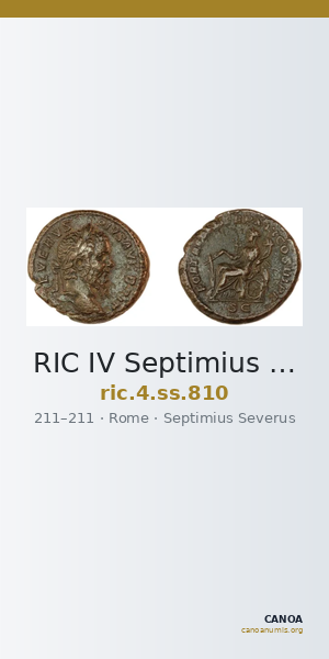 RIC IV Septimius Severus 810 — CANOA