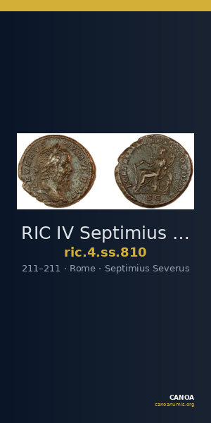 RIC IV Septimius Severus 810 — CANOA