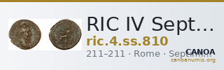RIC IV Septimius Severus 810 — CANOA