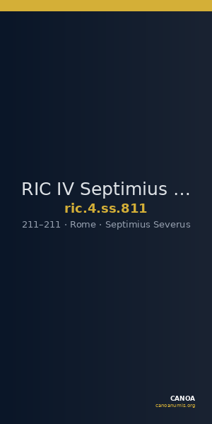 RIC IV Septimius Severus 811 — CANOA
