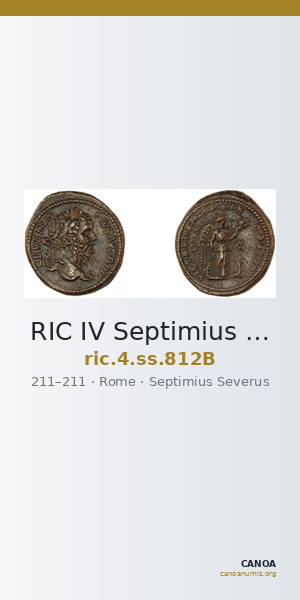 RIC IV Septimius Severus 812B — CANOA
