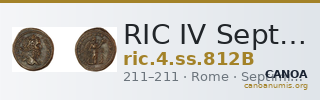 RIC IV Septimius Severus 812B — CANOA