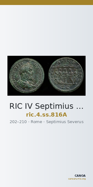 RIC IV Septimius Severus 816A — CANOA