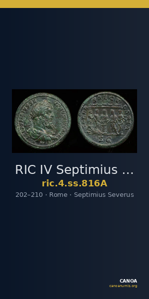 RIC IV Septimius Severus 816A — CANOA