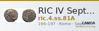 RIC IV Septimius Severus 81A — CANOA