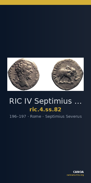 RIC IV Septimius Severus 82 — CANOA