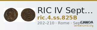 RIC IV Septimius Severus 825B — CANOA